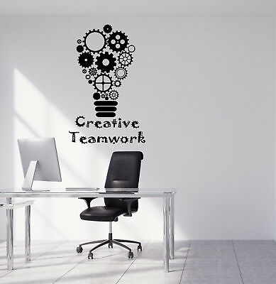 #ad Vinyl Wall Decal Business Creative Teamwork Logo Office Decor Stickers 4177ig $69.99