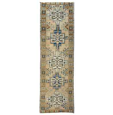 #ad Hallway Foyer Decor Tribal 3X9 Vintage Oriental Rug Semi Antique Wool Carpet $484.00