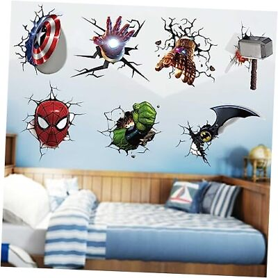 #ad 3D Wall Decals Poster for Kids PVC Self Adhesive Wall Decor Stickers for Boys $33.83