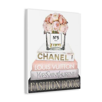 #ad Chanel Canvas wall Art Chanel Luxury Canvas Print Chic Designer Home Decor $40.99