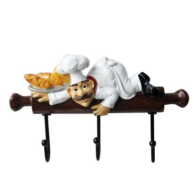 #ad #ad Fat Chef Decor Cute Home Kitchen Restaurant Bakery Decorative Chef with Bread... $34.30