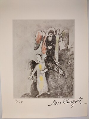 #ad #ad Marc Chagall COA Vintage Signed Art Print on Paper Limited Edition Signed $79.95