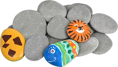 #ad Simetufy 15 Pcs Rocks for Painting River Rocks to Paint 2quot; 3quot; Flat Painting $13.63