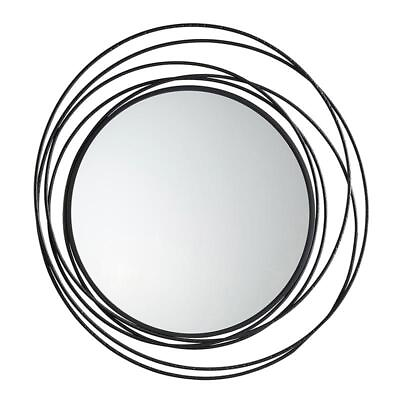 #ad #ad Abstract Circular Wall Mirror 30.5quot;Dia x 0.5quot;D Wall Mirrors Set of 1 $214.88