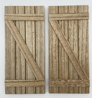 #ad 2 Wooden Decorative Rustic Barn Door Crafts Sign Home Decor 11quot; x 5quot; Farmhouse $4.80