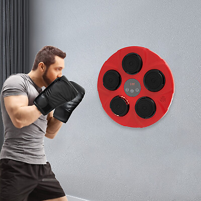 #ad Boxing Training Target Wall Mount Music Boxing Punching Pad Equipment Bluetooth $110.00