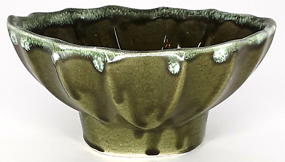 #ad Cookson Pottery 3206 Green Drip Planter Mid Century Modern Home Decor $10.49