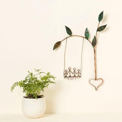 #ad Farmhouse Wall Decor Rustic Iron Art Wall Hanging Decoration Rooted in Love S... $23.27