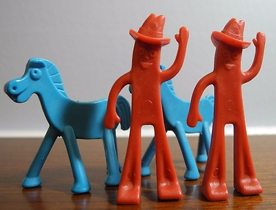 #ad Vintage Lot of 4 Gumby and Pokey Happy Trails Game 2 of Each 1968 $8.99