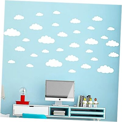 #ad Clouds Wall Stickers Removable Peel and Stick Wallpaper Decals for Clouds b $13.11