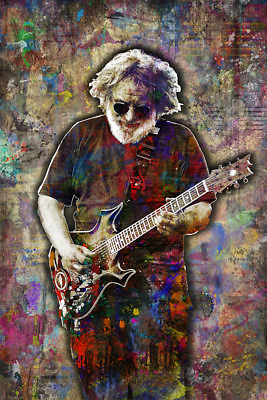 #ad JERRY GARCIA Poster GRATEFUL DEAD Jerry Garcia Pop Art with Free Shipping US $59.99