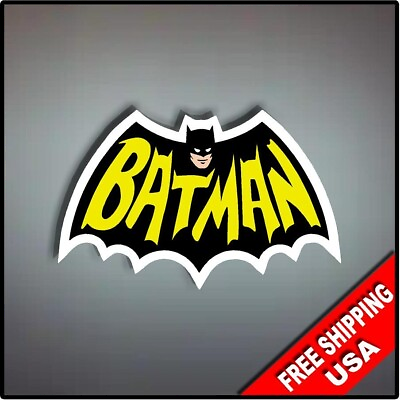 #ad Batman Vintage Decal Sticker 6quot; x 4quot; $4.99