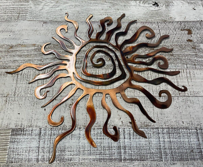 #ad Sun Metal Wall Art Copper amp; Bronzed Plated 14quot; $43.98