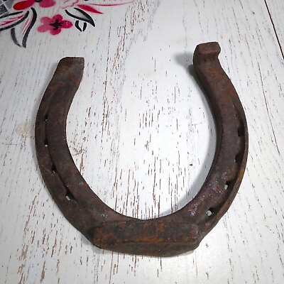 #ad * Antique OLD Draft Horse Iron Metal Shoe Horseshoe Rustic Primitive Decor * $15.00
