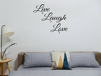 #ad Live Laugh Love Vinyl Sign Decal amp; Sticker for Car amp; Home Decor amp; Wall Art $39.99