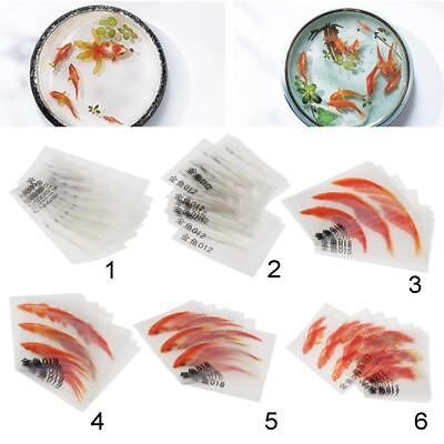 #ad 10Set 3D Decorative Stickers Shape Simulation Resin Wall Ornaments Table $7.17