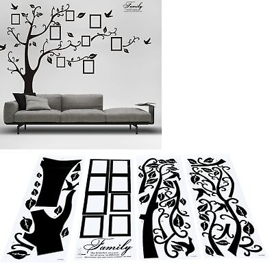 #ad DIY Family Photo Frame Tree Wall Sticker Home Decor Living Room Bedroom Home AOS $14.98