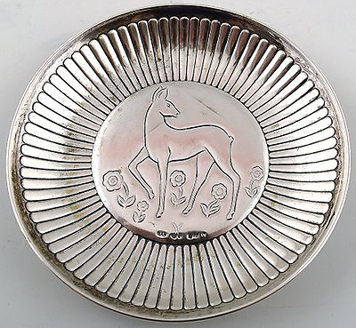 #ad #ad GAB Guldsmedsaktiebolaget Art deco silver platter. Sweden 1940s. $250.00