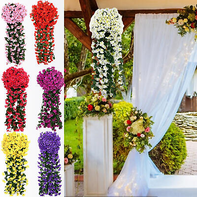 #ad Wall Hanging Flower Vine Wedding Home Balcony Decoration $11.42