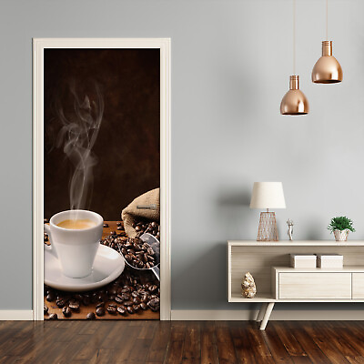 #ad 3D Home Art Door Wall Self Adhesive Removable Sticker Decal Food Cup of coffee $66.95