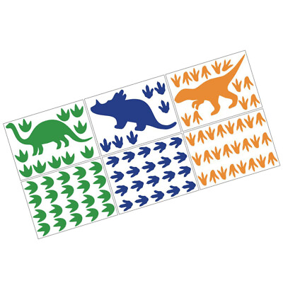 #ad Dinosaur Footprint Stickers Animal Wall Peel and Decals Baby Nursery Boy Decor $10.23