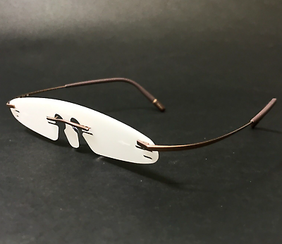 #ad Silhouette Eyeglasses Frames 5541 70 6040 Brown Titan Minimal Art The Icon 140 $249.99