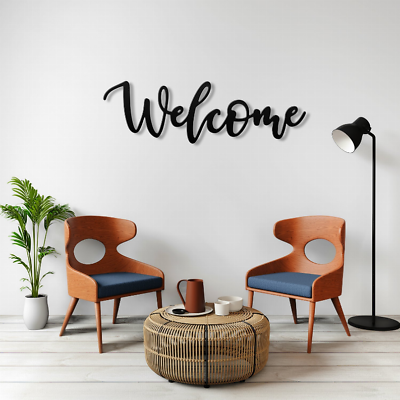#ad #ad Welcome Metal Wall Art $147.96