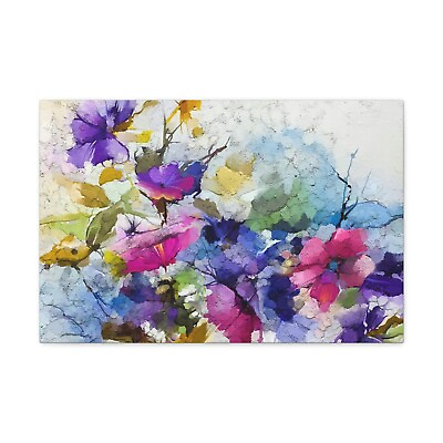 #ad #ad Colorful Abstract Flowers Paintings Canvas Wall Art For Bedroom Living Room $24.99