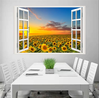 #ad Self Adhesive Wall Sticker Romantic Living Room Bedroom Study Office Decorative $18.61