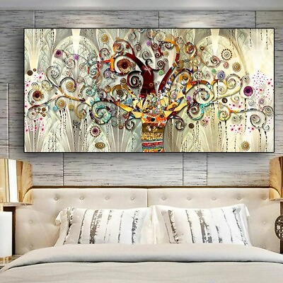 #ad Tree of Life Landscape Canvas Painting Modern Wall Art Picture for Living Room $19.99