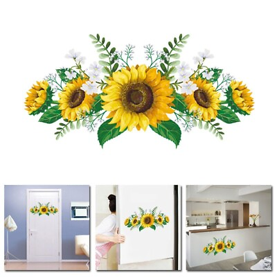 #ad Removable Sunflower Wall Sticker Kitchen Waterproof Decals Home Decor PVC Supply $8.11
