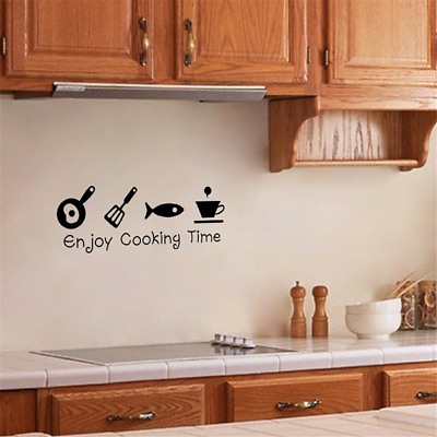 #ad diy wall stickers kitchen decal home wall restaurant decor 3D wall art Y5 $5.06
