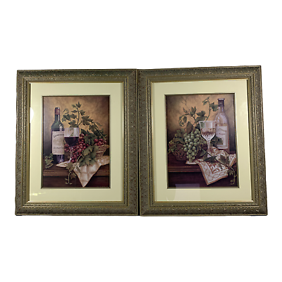 #ad Wine Inspired Wall Art Set of 2 Framed 20.5in x 25in $50.25