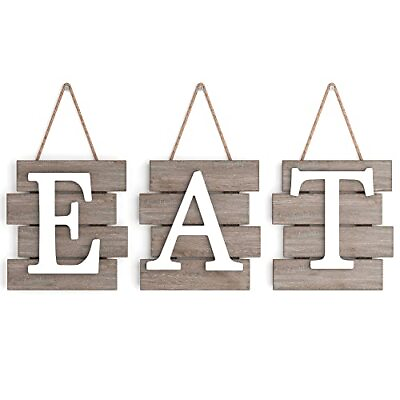 #ad Barnyard Designs Eat Sign Kitchen Signs Wall Decor Kitchen Decorations $41.73