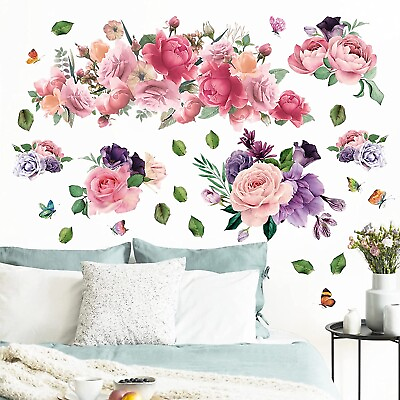Wall 3d Flower Art Stickers Decor Home Sticker Decals Decal Mural Removable Room $19.99