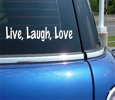 #ad LIVE LAUGH LOVE STICKER DECAL QUOTE FAMILY CAR WINDOW WALL ART SAYING TRUCK $2.65