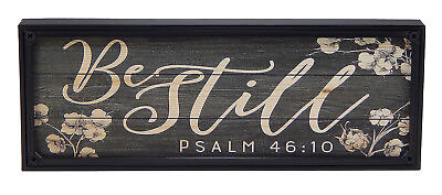 #ad #ad Be Still Psalm 46:10 Bible Verse Scripture Farmhouse Sign Rustic Wall Art Decor $15.99