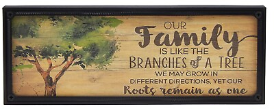 #ad Our Family Is Like The Branches Of A Tree Farmhouse Sign Rustic Wall Decor Print $15.99