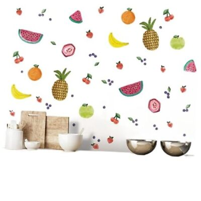 #ad Peel and Stick Wall Decals Multicolor Fruit Salad $33.12