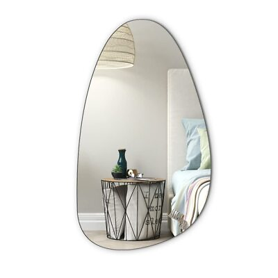 #ad Irregular Mirror Decor for Living Room Bedroom Entryway Wall Mounted Framele... $63.59