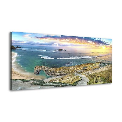 #ad Wall Art for Living Room Beach Theme Seascape Wall Art Coastal Wall Art Beach... $85.89