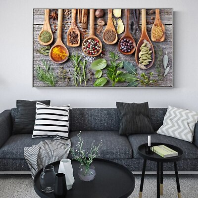 #ad Canvas Paintings On The Wall Kitchen Theme Decorative Wall Pictures Canvas Art $5.21