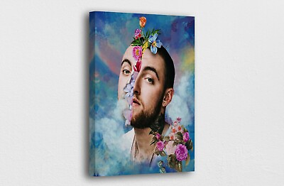 Mac Miller Large Wall Art Canvas for Bed Room Living Room Kitchen Room Bath Room $156.59