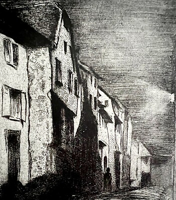 #ad Street At Saverne Etching Print 1922 James M Whistler Fifth State Art SmDwC1 $13.50