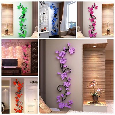 #ad #ad 3D Wall Stickers Romantic Rose Flower Wall Sticker Removable Decal Room Vinyl $5.49