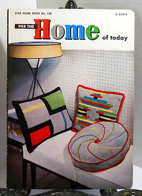 #ad Mid Century Modern FOR THE HOME OF TODAY Retro Crochet PATTERNS Interior Decor $14.95