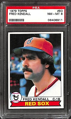 #ad 1979 TOPPS #83 FRED KENDALL PSA 8 06406911 $15.34