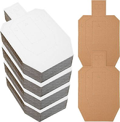#ad 100 Pcs USPSA IPSC IDPA Shooting Cardboard Targets Competition Size 15 X 9 Inch $36.95
