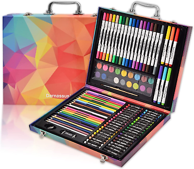 #ad 132 Piece Art Set Deluxe Professional Color Set Art Kit for Kids and Adult wi $26.36