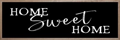 #ad Home Sweet Home Wall Art 12quot;x36quot; Farmhouse Brown Frame $111.99
